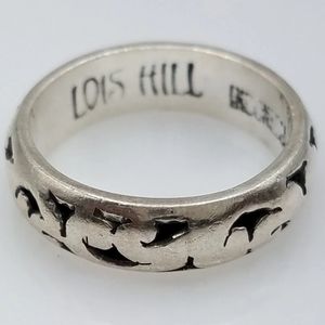 Lois Hill Sterling Silver Scroll Band Ring